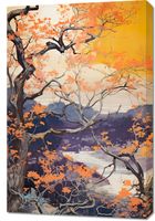 Obraz 60x90cm Złota Jesień nad Jeziorem