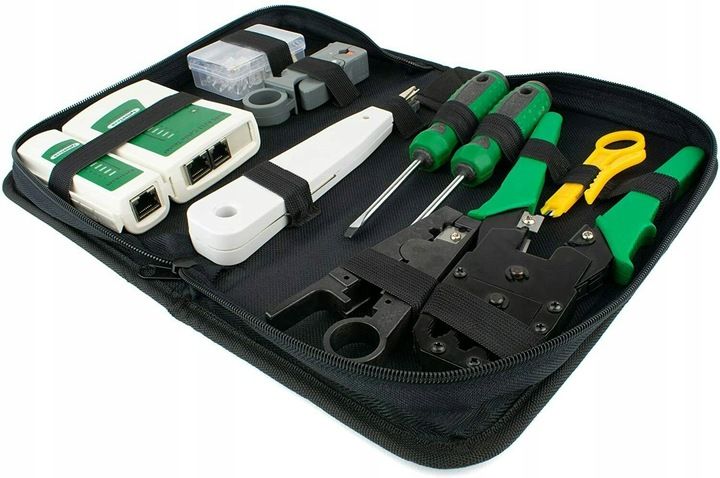 TESTER KABLI RJ45 ŚCIĄGACZ ZACISKARKA LAN3 NARZĘDZ zdjęcie 3