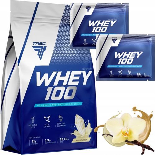 NOWE PYSZNE BIAŁKO WPC Trec Whey 100 700g SERWATKOWE PROTEINY NA MASĘ SIŁĘ na Arena.pl