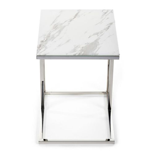 Stolik pomocnik Lurus Silver White 40 cm na Arena.pl