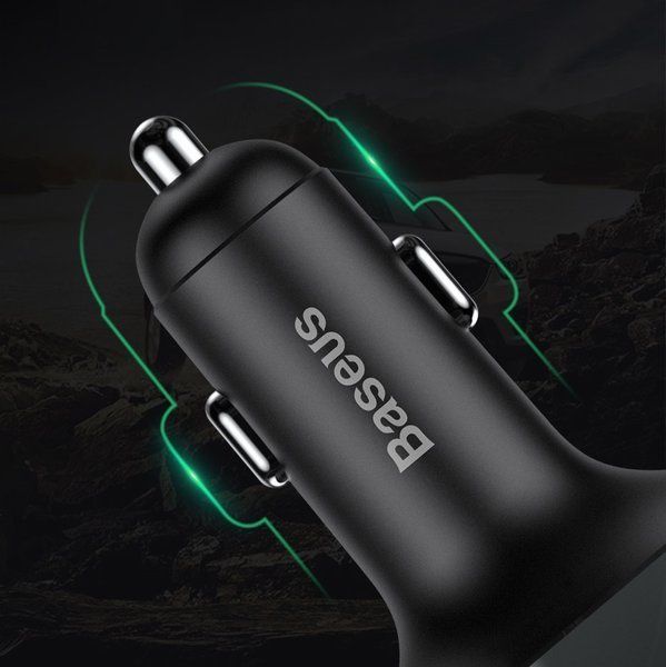 Transmiter FM Baseus S-09A Bluetooth 2xUSB microSD ładowarka LCD zdjęcie 8