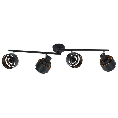 Lampa Z 4 Reflektorami, Czarna, E14 na Arena.pl