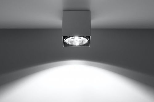 Sufitowa LAMPA kostka SL.0699 plafon kwadratowy downlight metalowy szary na Arena.pl