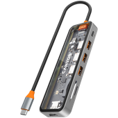 canyon hub ds-13 7 w 1 4k usb-c transparentny