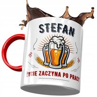 Kubek Czerwony Dla Stefana Męża Kolegi Prezent Z Nadrukiem Ze Zdjęciem