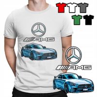 KOSZULKA T-SHIRT MĘSKI WZORY DO WYBORU - MERCEDES AMG AUTA SAMOCHODY - S