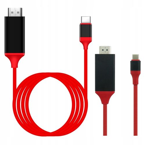 KABEL HDMI USB-C 3.1 TYP C KABEL ADAPTER MHL 2m 4K dla SMARTFONA na Arena.pl