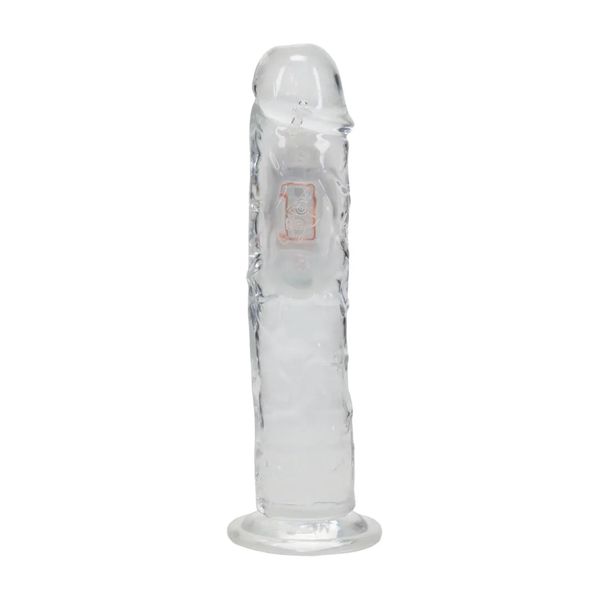 Led Vibrating Straight Cock - 20 Cm - Transparent zdjęcie 3