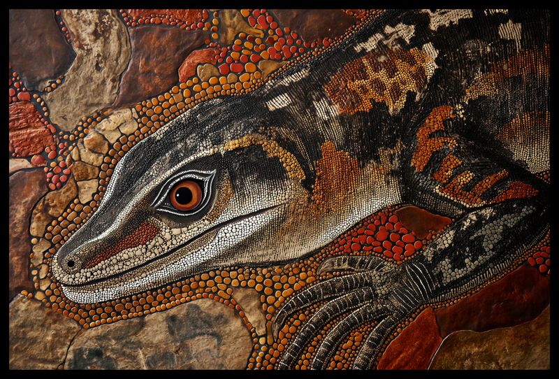 Plakat 60x40cm Oko Jaszczurki zdjęcie 2