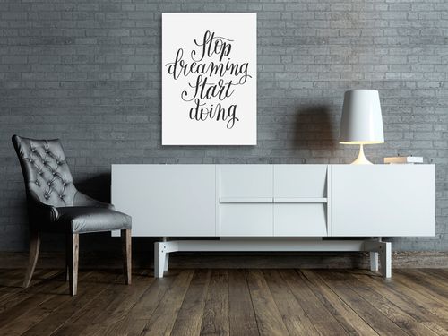 56802 Obraz na płótnie STOP DREAMING START DOING - NAPIS na Arena.pl