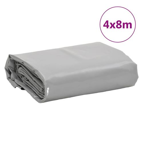 Plandeka, szara, 4x8 m, 650 g/m² na Arena.pl