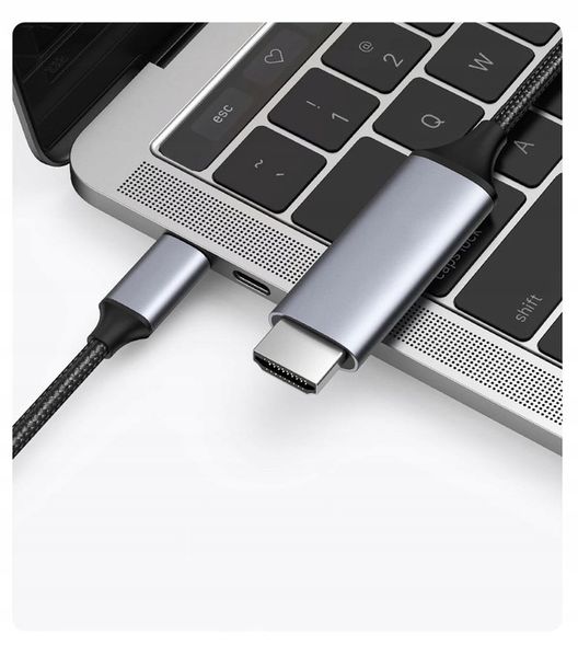 Kabel Adapter USB-C TYP C 3.1 do HDMI MHL 4K 2M zdjęcie 3