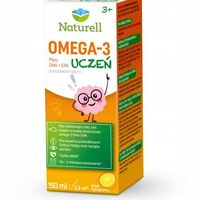 NATURELL Omega-3 Uczeń - płyn o smaku cytrynowym, 150ml