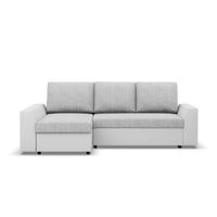 Narożnik z funkcją spania, Viktor, ekoskóra, 243x140x92 cm| TYLETEGOTU