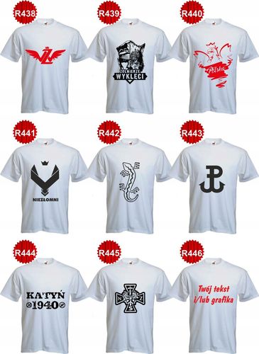 Koszulki PATRIOTYCZNE męskie T-shirt napis 1944 na Arena.pl