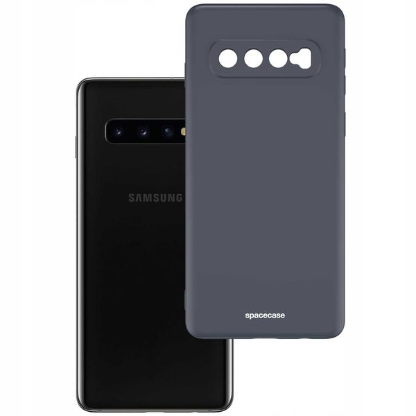 Spacecase Silicone Case Galaxy S10 Black zdjęcie 2