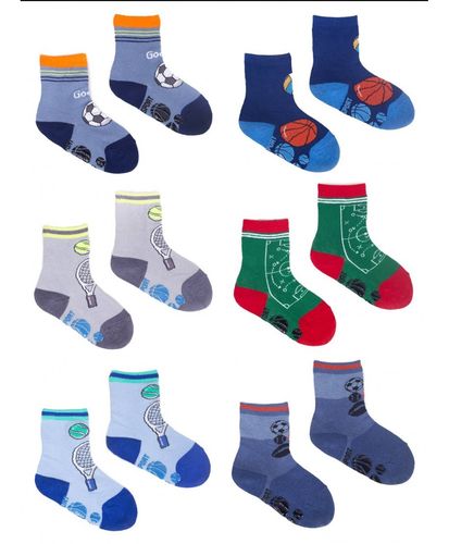 SKARPETY WZORZYSTE Z ABS SKA-0003 17-19 wzór - dziewczynka na Arena.pl