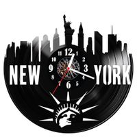 Zegar ścienny z płyty winylowej New York 1610.14