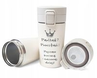 Kubek termiczny 300 ml prezent dla przyjaciółki TERMOS bidon +TWÓJ GRAWER