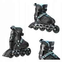 Regulowane rolki miejskie młodzieżowe kauczukowe kółka ABEC7 r. 39-42 Nils