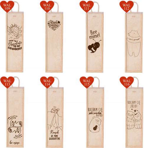 Skrzynka na wino grawer na DZIEŃ KOBIET z imieniem na Arena.pl