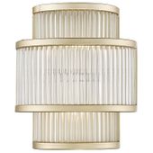 Lampa ścienna SERGIO W0528-02B-V6AC klasyczna szklany kinkiet złoty