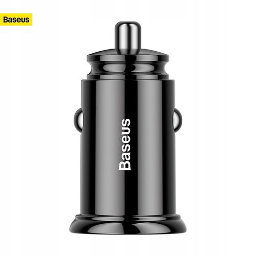 BASEUS MOCNA SZYBKA ŁADOWARKA SAMOCHODOWA USB USB-C TYP-C PD 30W QC 3.0 5A na Arena.pl