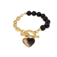 bransoletka onyks z sercem ii (b21/kor/68au)