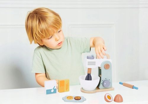 TOOKY TOY Drewniany Mikser Kuchenny z Akcesoriami | TJ290 na Arena.pl