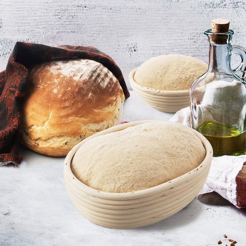 Koszyk Rattanowy do Wyrastania Formowania Chleba Ciasta na Bochenek 1,5kg na Arena.pl
