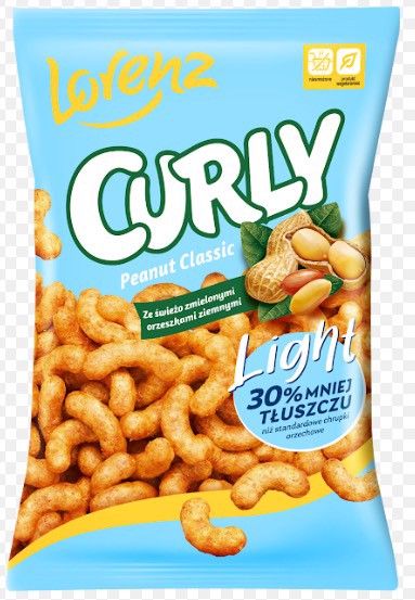 Lorenz Curly Chrupki orzechowe light 100 g zdjęcie 1