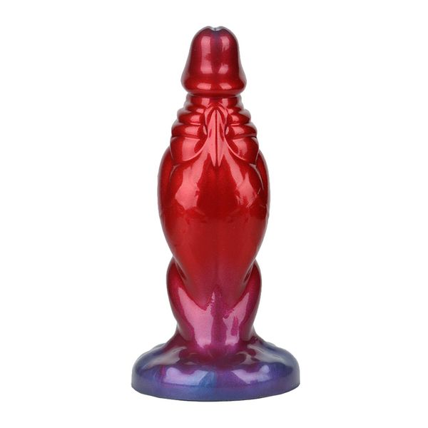 Power Monsters Shadow Behemoth – 22 Cm Rippled Monster Silicone Dildo zdjęcie 4