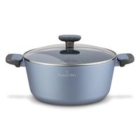 GARNEK z POKRYWKĄ indukcja Aluminiowy DUŻY gaz Starke Pro Double 6,6 l