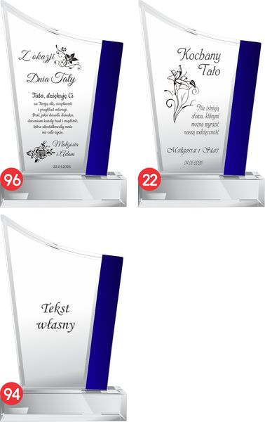 Statuetka ”BLUE Evolution” - 0104 (DZIEŃ OJCA) zdjęcie 10