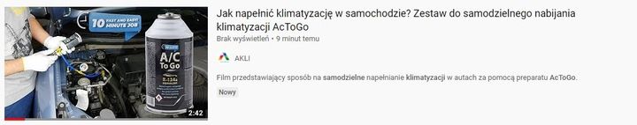 Uszczelnienie klimatyzacji AcToGo BEZ APLIKATORA!! zdjęcie 4