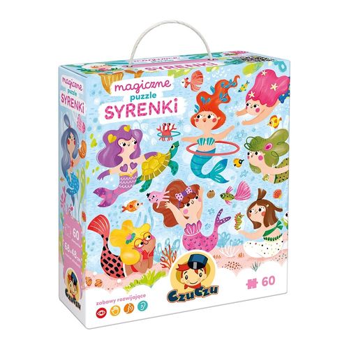 Puzzle 60 Elementów Magiczne Puzzle - Syrenki na Arena.pl