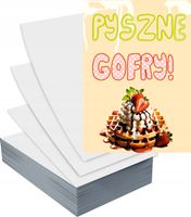 Ulotki A6 100szt reklamowe firmowe PYSZNE GOFRY gotowe wzory