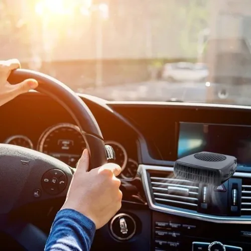 WENTYLATOR SAMOCHODOWY 12V PRZENOŚNY PODGRZEWACZ SAMOCHODOWY NA SZYBE 200W na Arena.pl