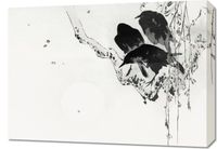Obraz 70x50cm Crows 2, Seitei Japoński Vintage do Salonu