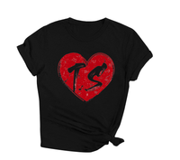 Hohololo Koszulka Damska z nadrukiem TS, Czarna, Rozmiar XL