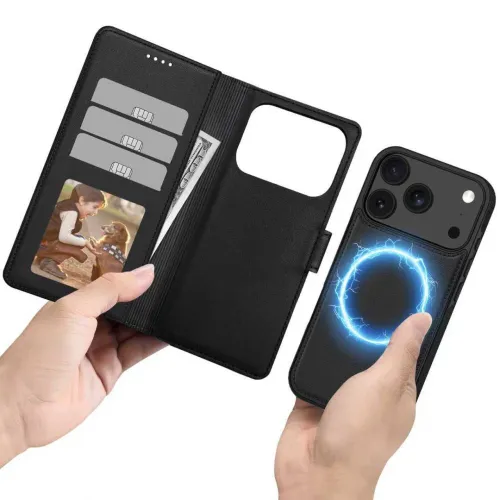 etui tech-protect wallet magsafe na iphone 17 pro max - czarny mat na Arena.pl