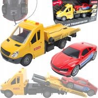 LT515 AUTO POMOC DROGOWA LAWETA ŻÓŁTA AUTO SAMOCHÓD ŚWIATŁA DŹWIĘK + AUTO