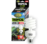 REPTILE NOVA Żarówka 25W UVB 5.0 TROPICAL tropikalne terrarium tropikalnego