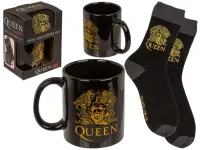 Zestaw Prezentowy QUEEN: Kubek + Skarpety dla Fana Rocka