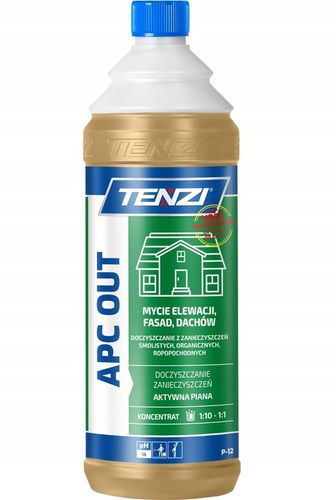 TENZI APC OUT PŁYN DO MYCIA CZYSZCENIA DACHÓW ELEWACJI FASAD 1L na Arena.pl