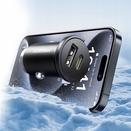 ŁADOWARKA W GNIAZDO ZAPALNICZKI 20W MOCNA PD QC USB-A USB-C / KABEL TYP C na Arena.pl