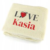 Super PREZENT NA WALENTYNKI DLA NIEJ ręcznik HAFT