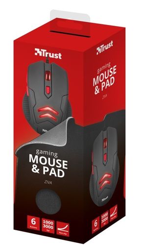 Trust Ziva Gaming Mouse with mouse pad na Arena.pl