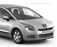 Peugeot 5008 MPV - Chromowane Listwy Chrome Grill Atrapy Zderzaka Tuning