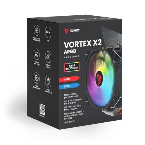 Wentylator CPU SAVIO VORTEX X2 ARGB na Arena.pl